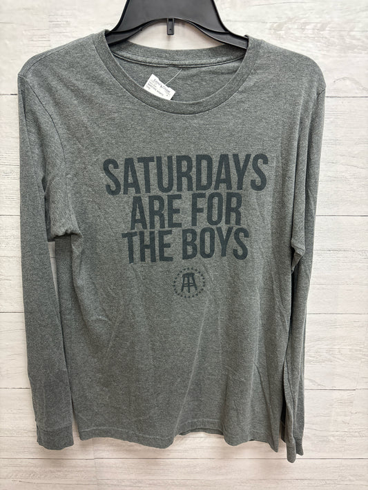 Size L BARSTOOL SPORTS Grey Mens Shirt