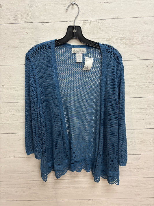 Size 2X Fashion Avenue Blue Womens Cardigan