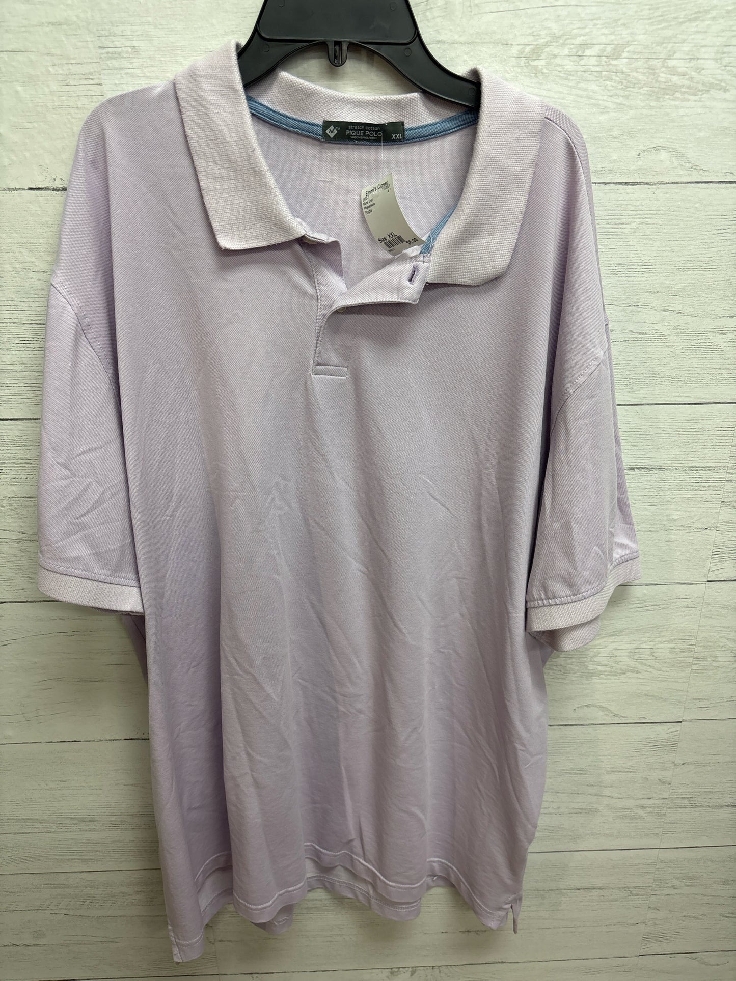 Size XXL Pique polo Purple Mens Shirt