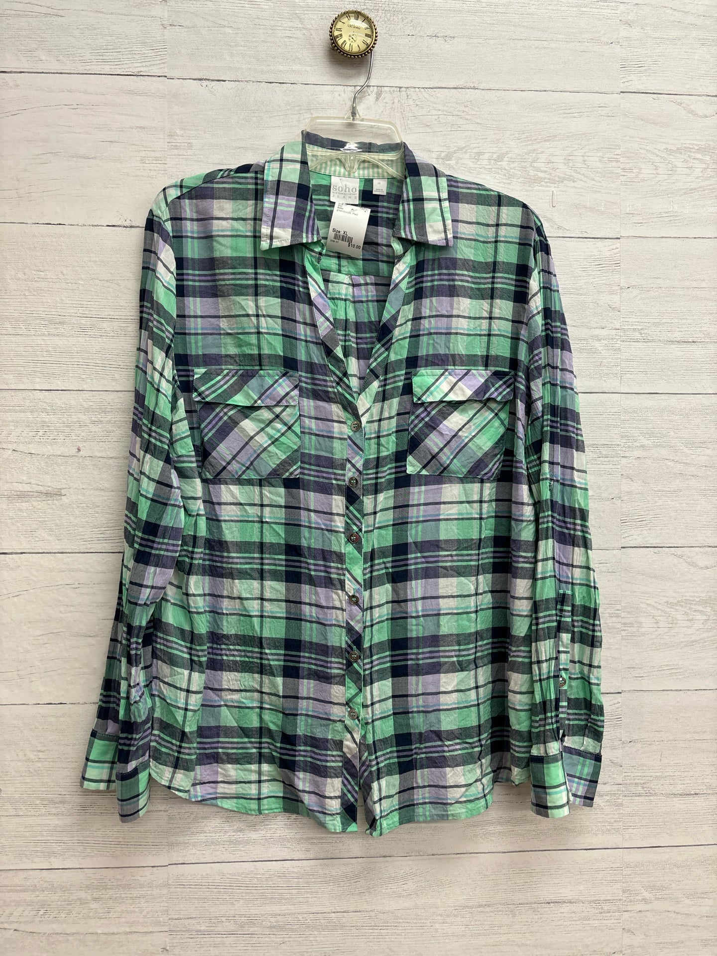 Size XL Soho green/purple Shirt