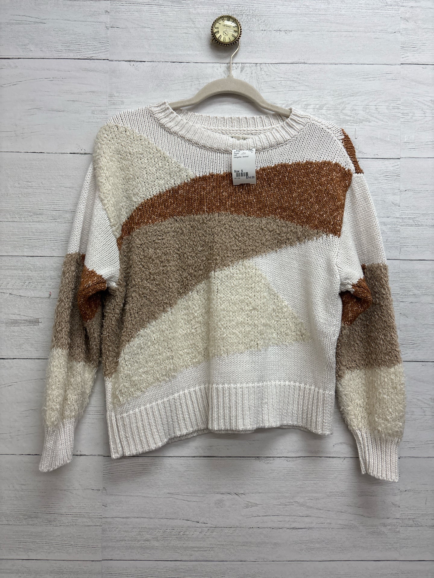 Size S Loft orange/tan Sweater