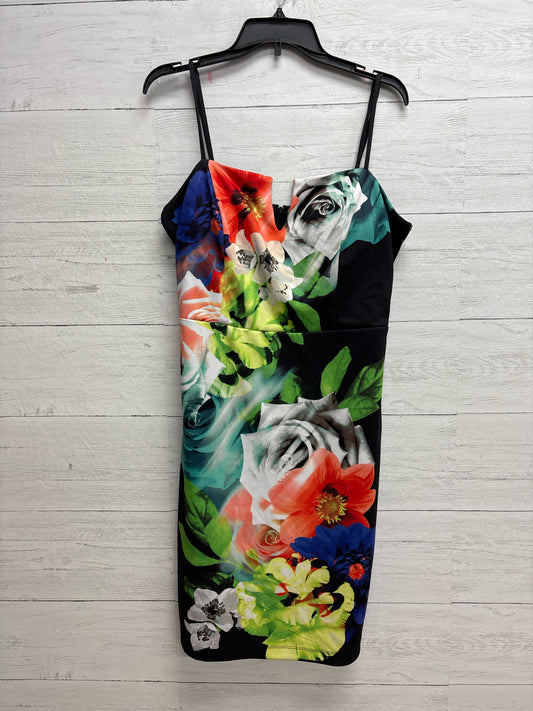 Size 16 Bisou Bisou black/orange/blue Dress