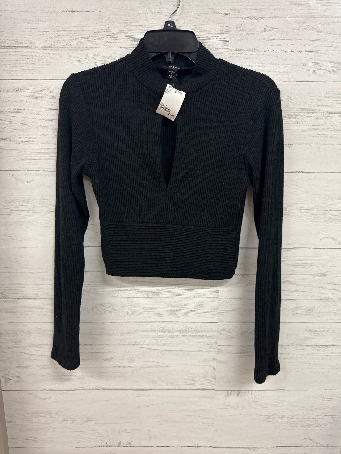 Size L AMISU Black Sweater