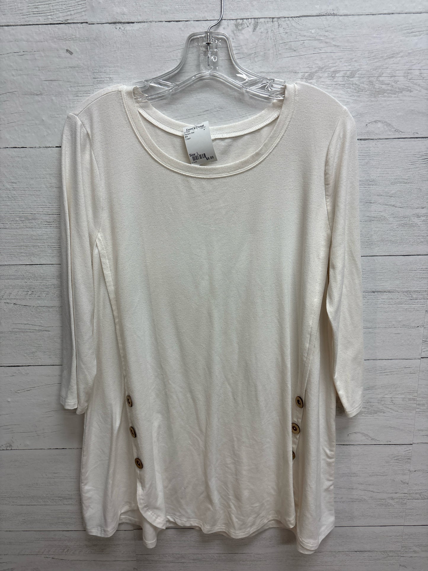 Size L N/A Cream Womens Shirt