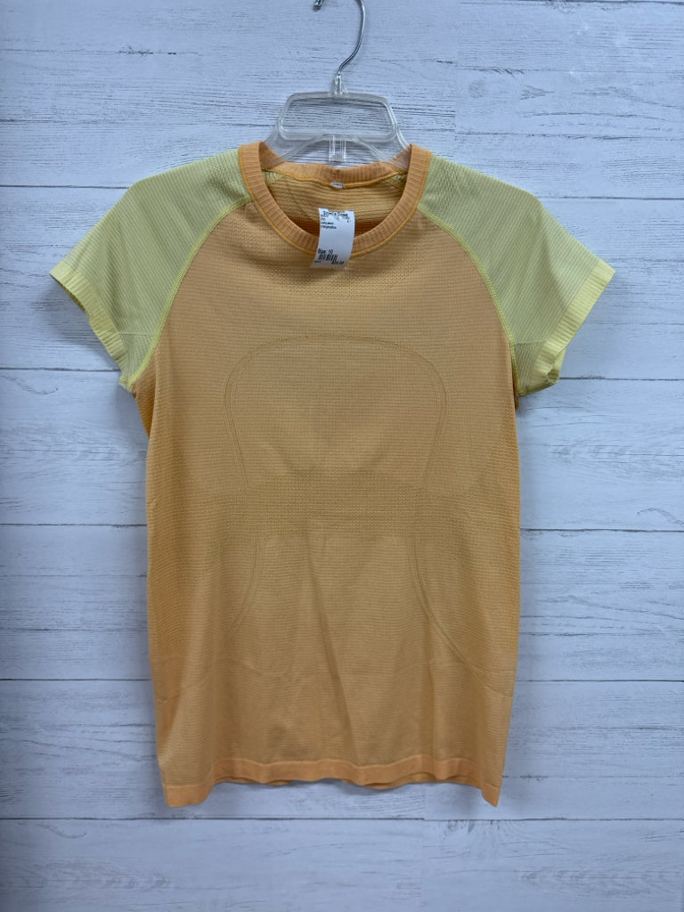 Size 10 LuluLemon orange/yellow Shirt