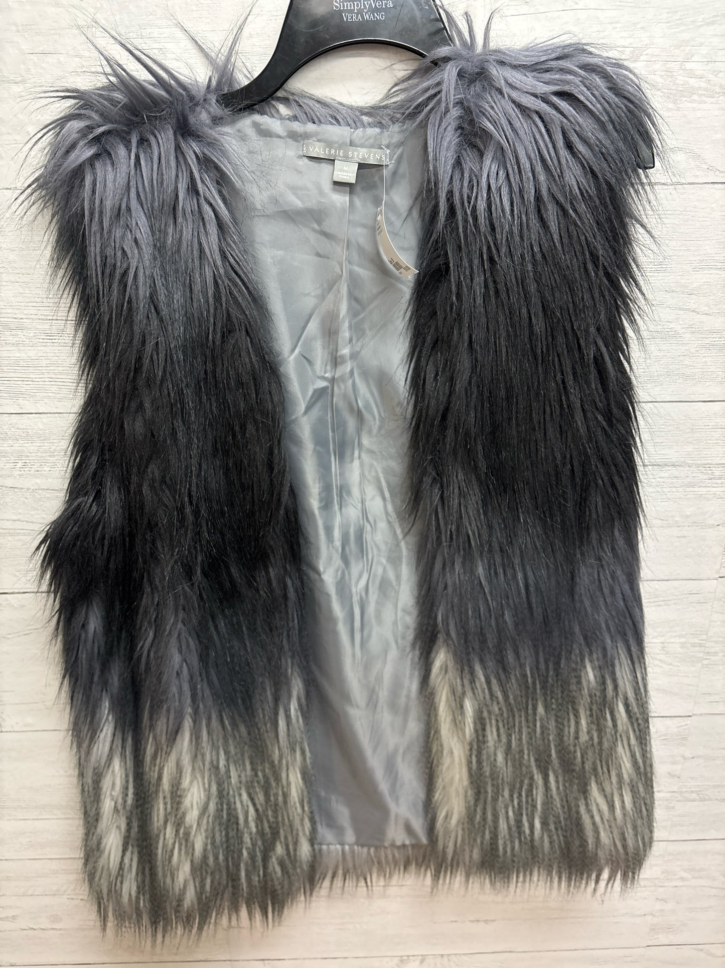 Size M Valerie Stevens Dark Grey Womens Vest