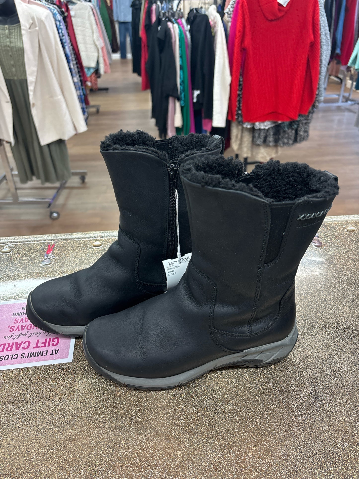 6 Merrell Black Womens Shoe