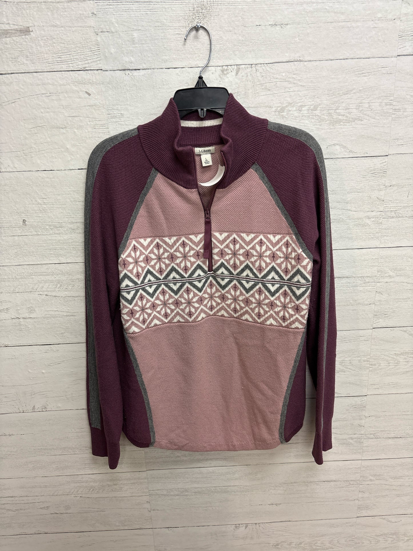 Size L LL Bean Purple/pink Womens Sweater