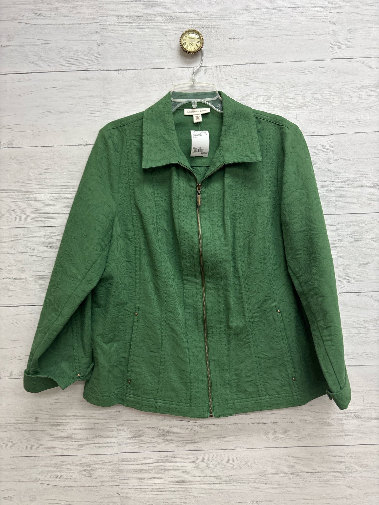 Size 18 Coldwater Creek Green Jacket (Outdoor)