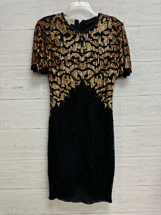 Size S Laurence Kazar Black/Gold Gown/Evening Wear