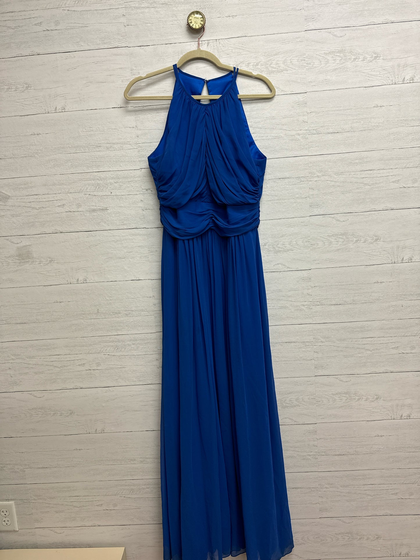 Size 14 Dessy Collection Blue Gown