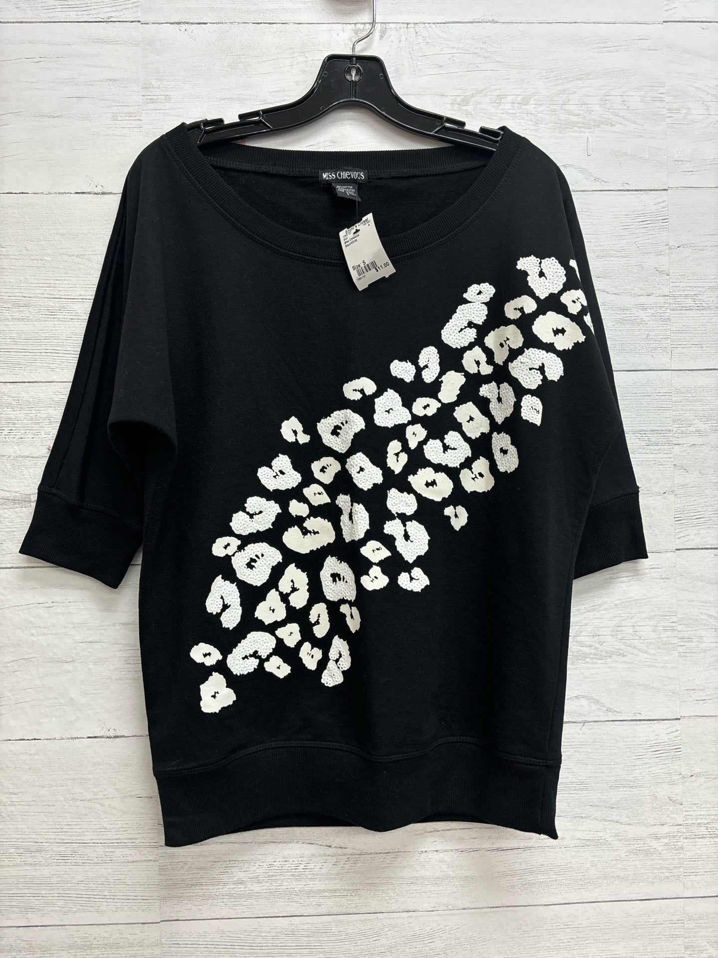 Size S Miss Chievous Black/White Shirt