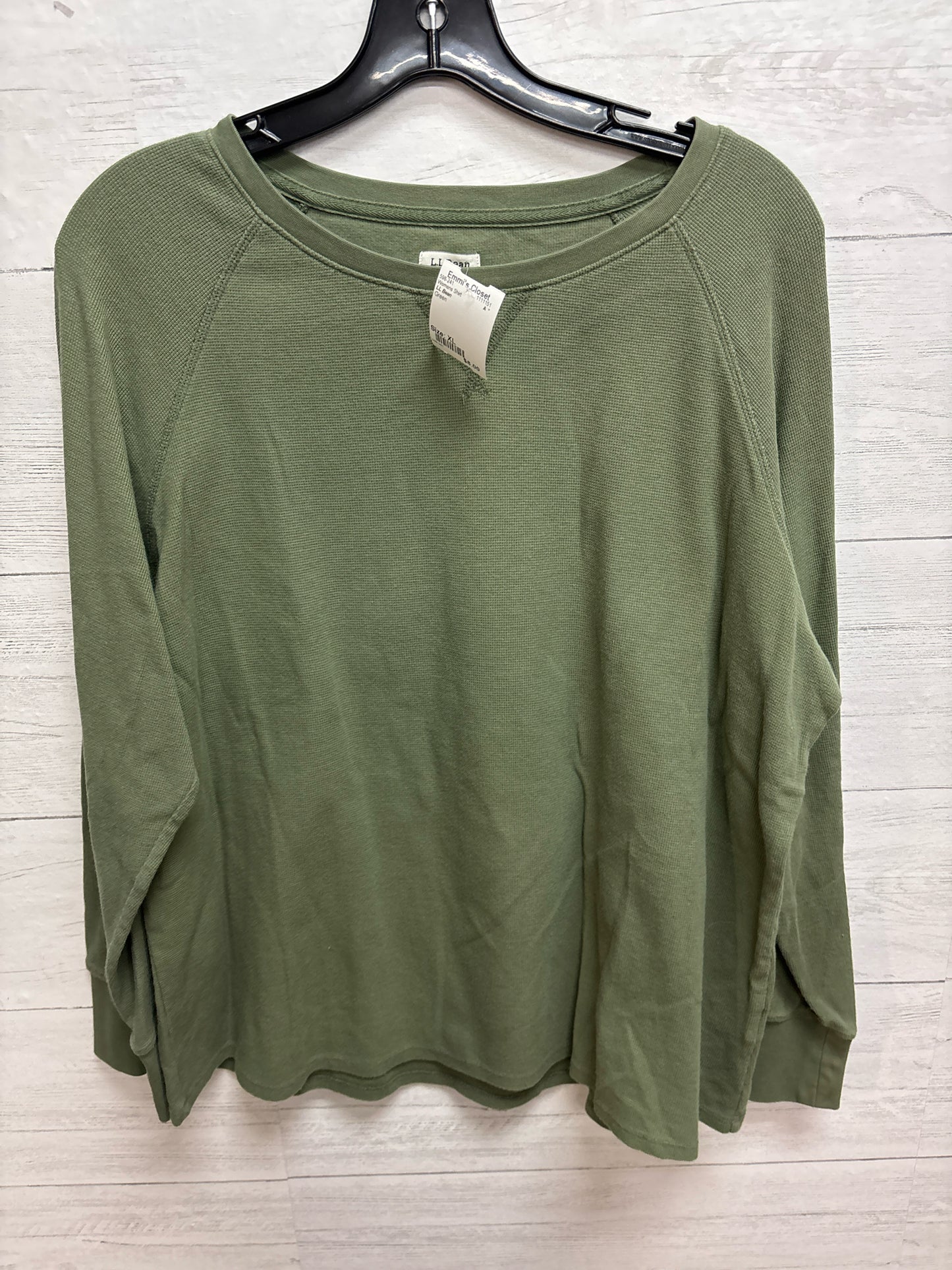 Size XL LL Bean Green Womens Shirt