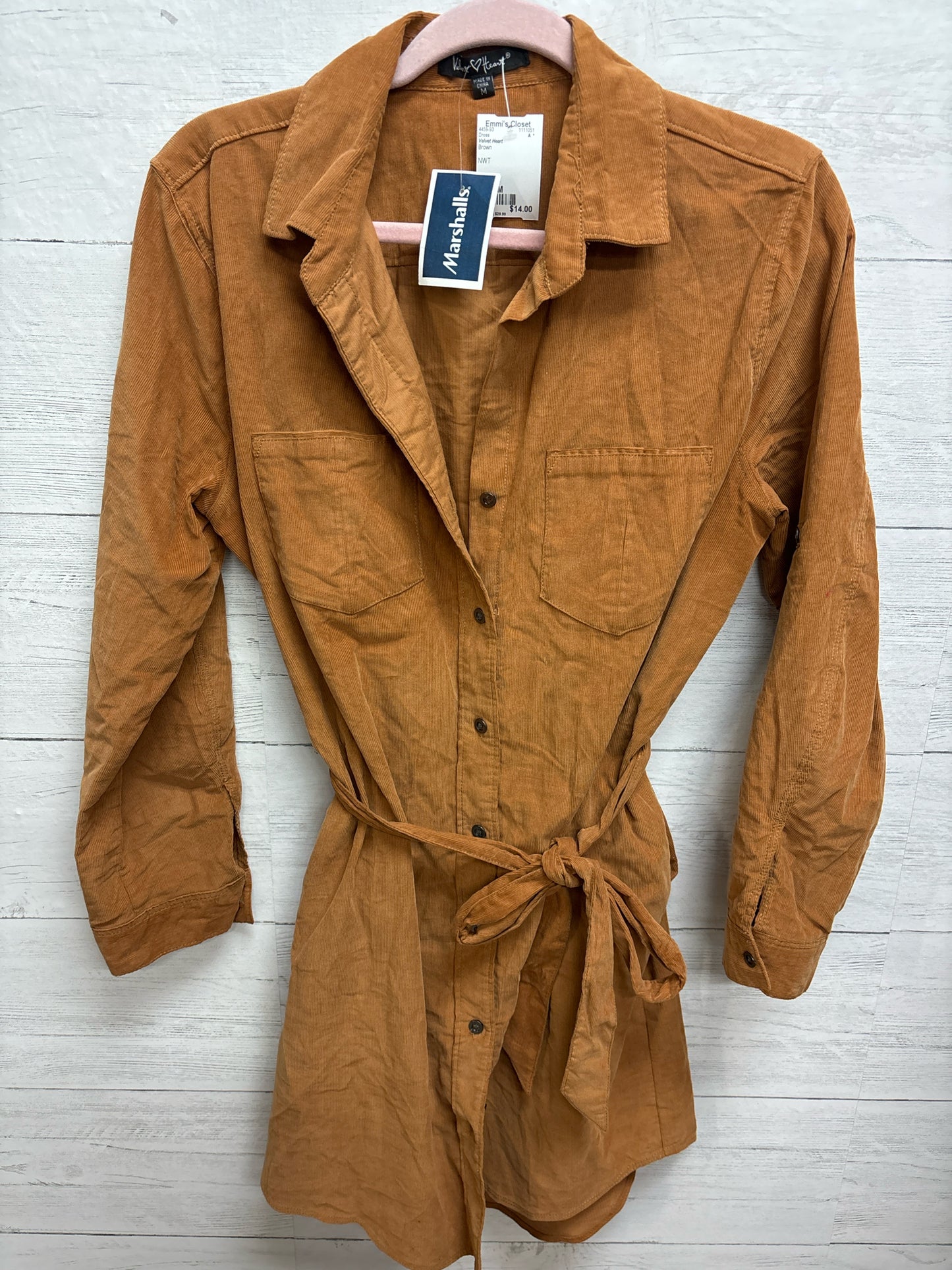 Size M Velvet Heart Brown Dress