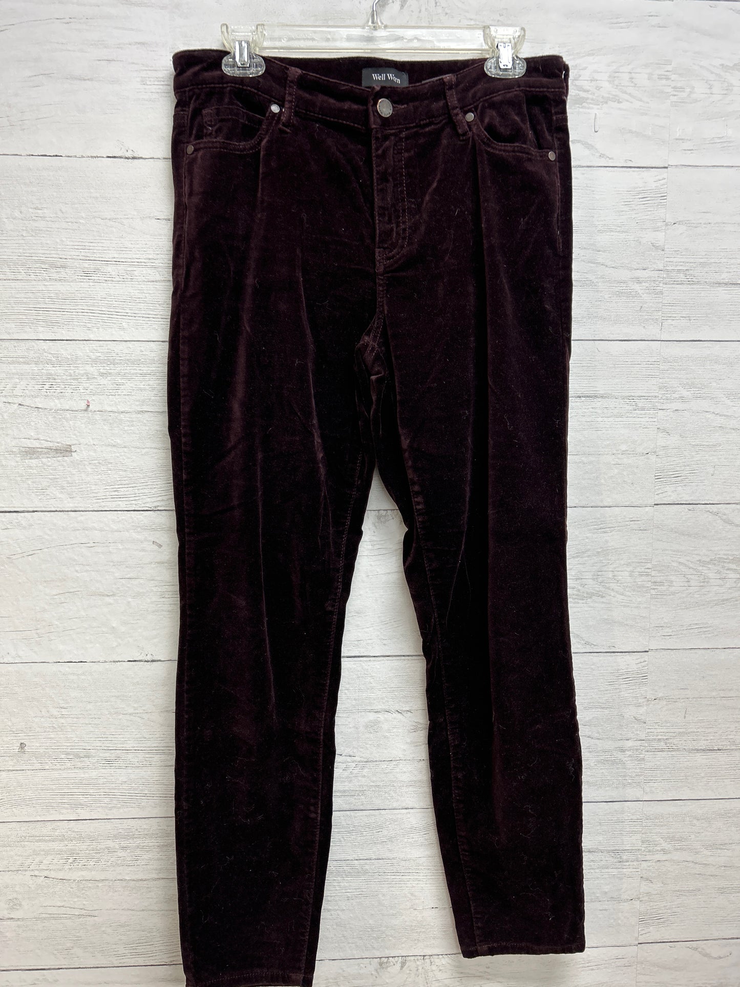 Size 6 Well Worn Wine Pants