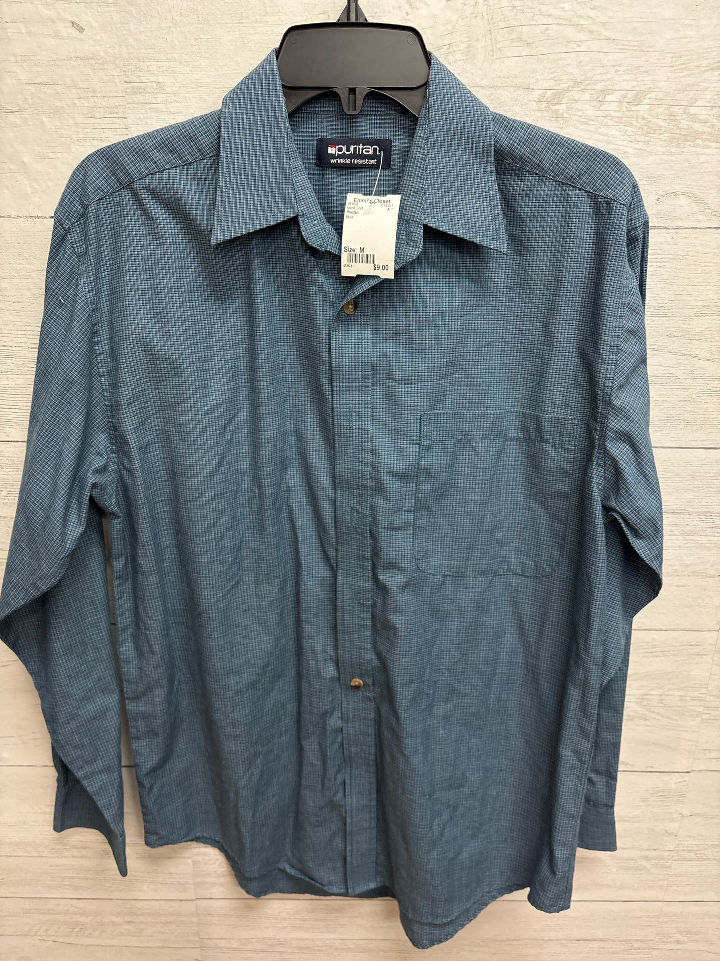 Size M Puritan Blue Mens Shirt