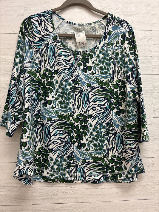 Size XL Heart of Palm Blue/Green Shirt