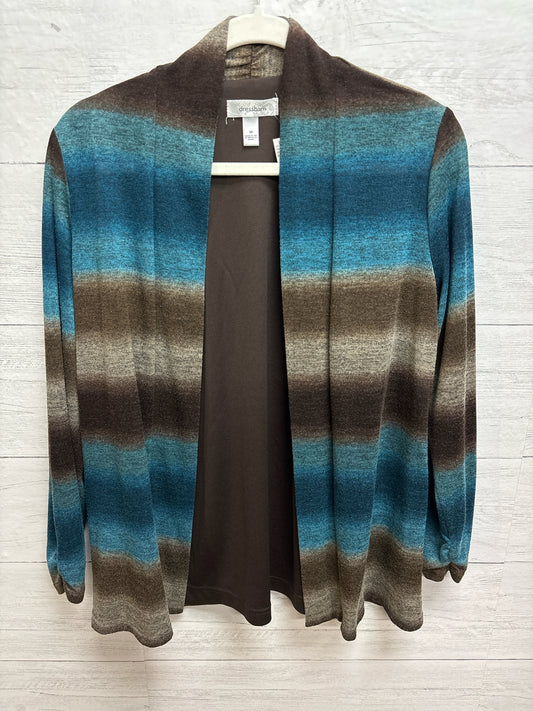 Size M Dress Barn Brown/blue Womens Cardigan