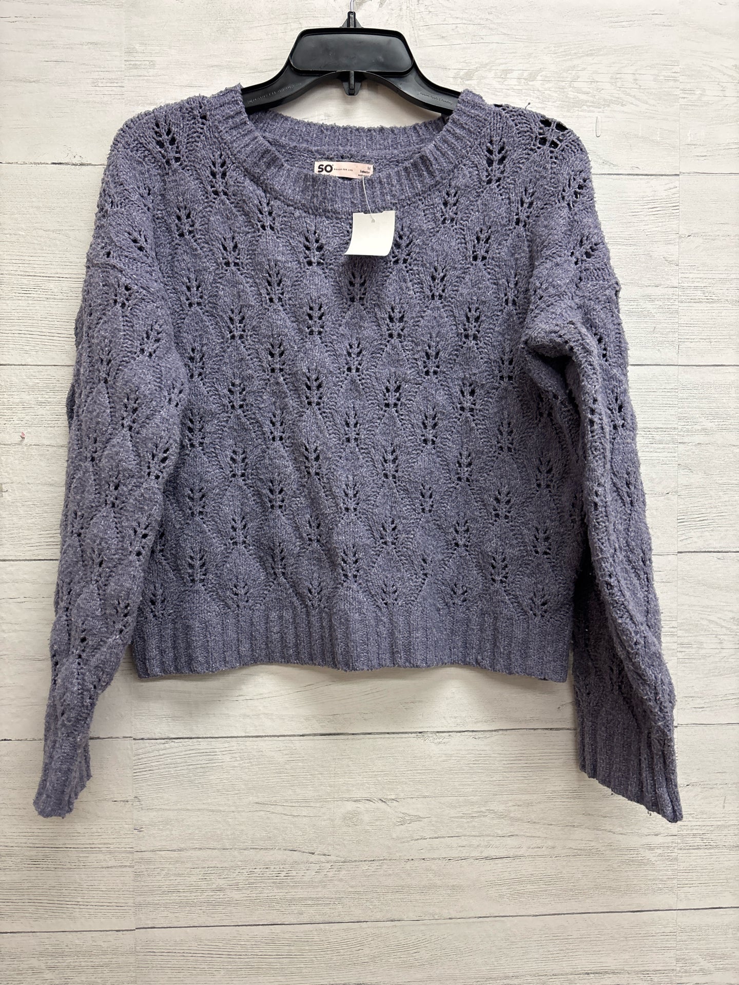 Size M SO Purple Sweater