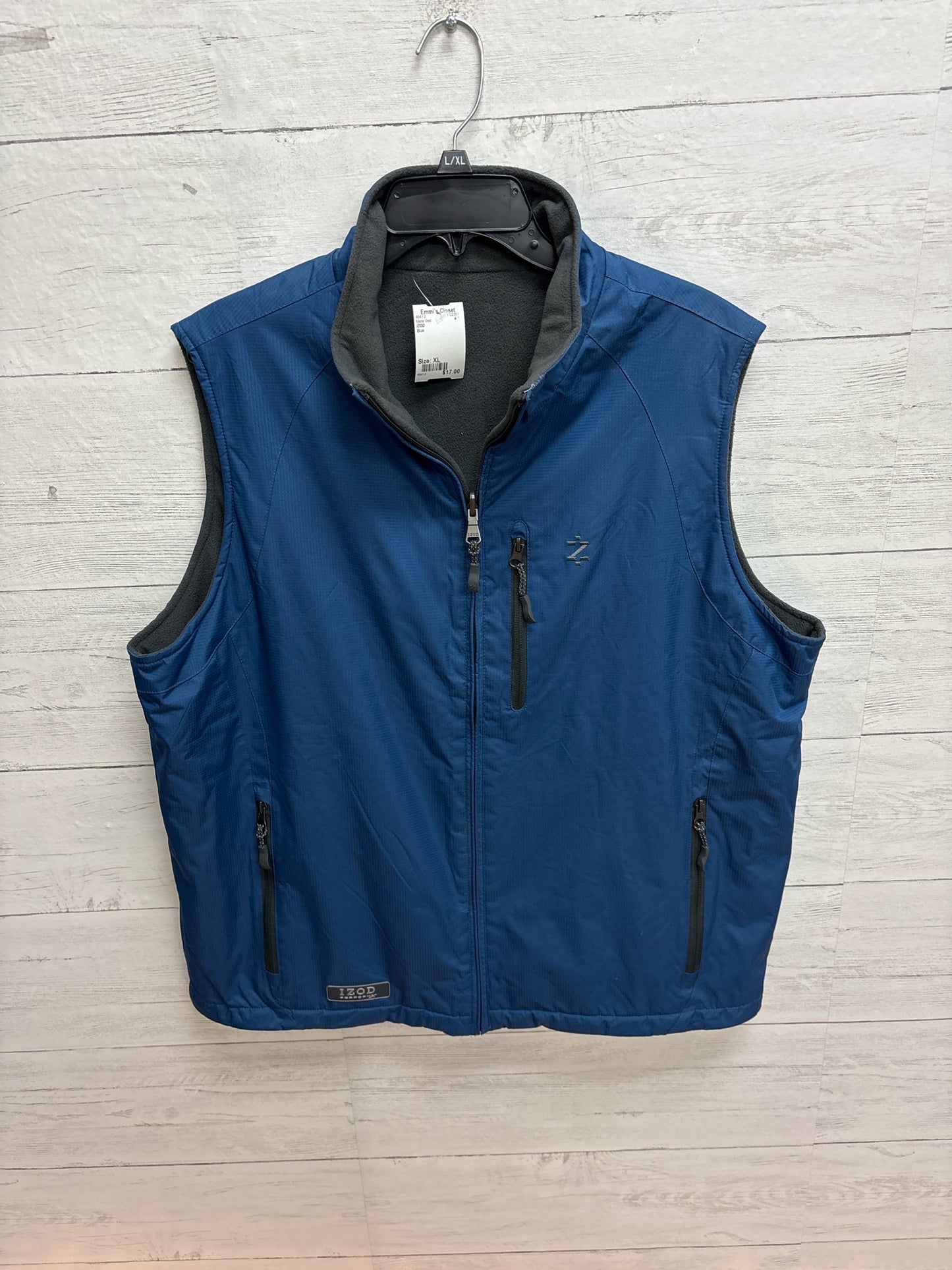 Size XL IZOD Blue Mens Vest