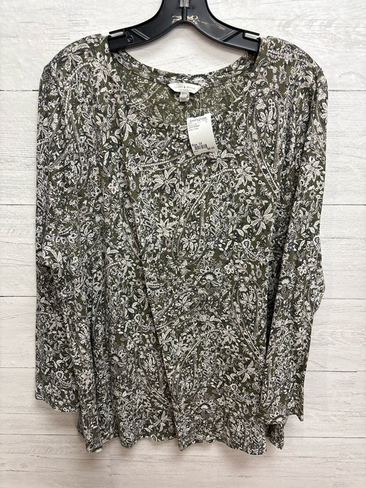 Size 3X LUCKY BRAND Green Womens Shirt