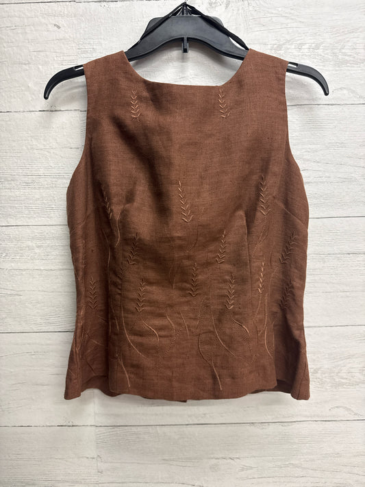 Size 10P JOHN ROBERTS Brown Shirt