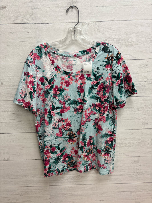 Size L Coral Bay Teal Womens Shirt