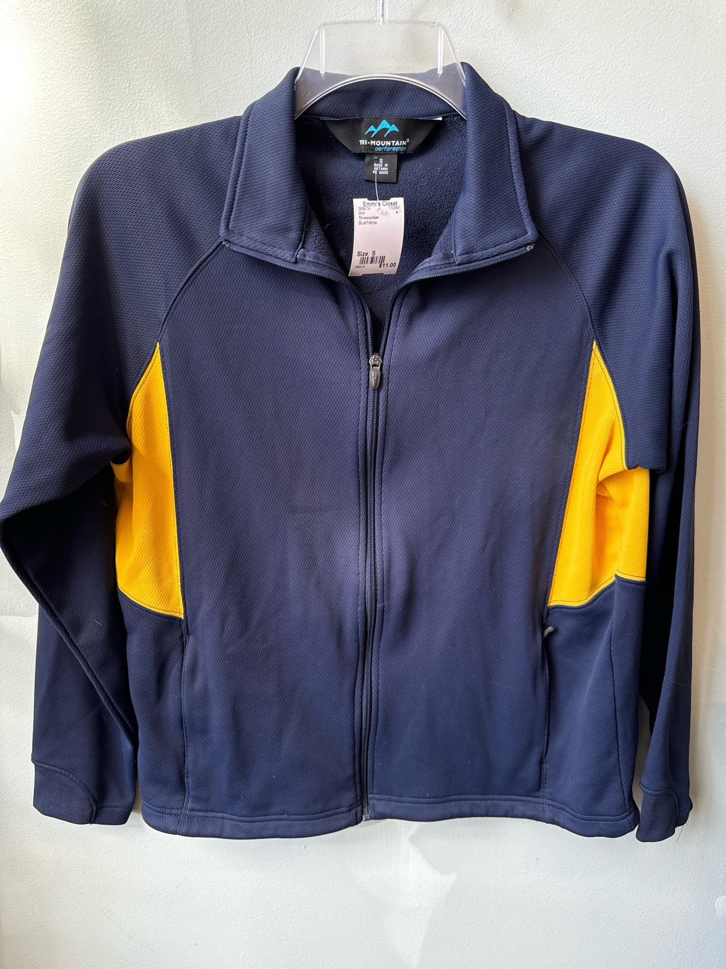 Size S Tri-mountian Blue/Yellow Shirt