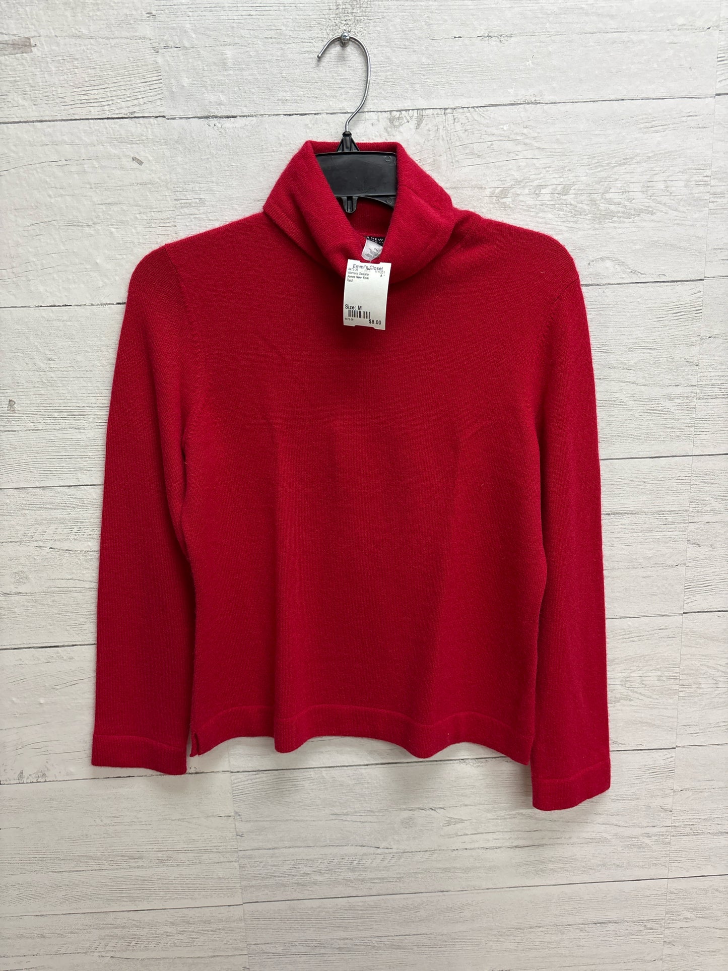 Size M Jones New York Red Womens Sweater