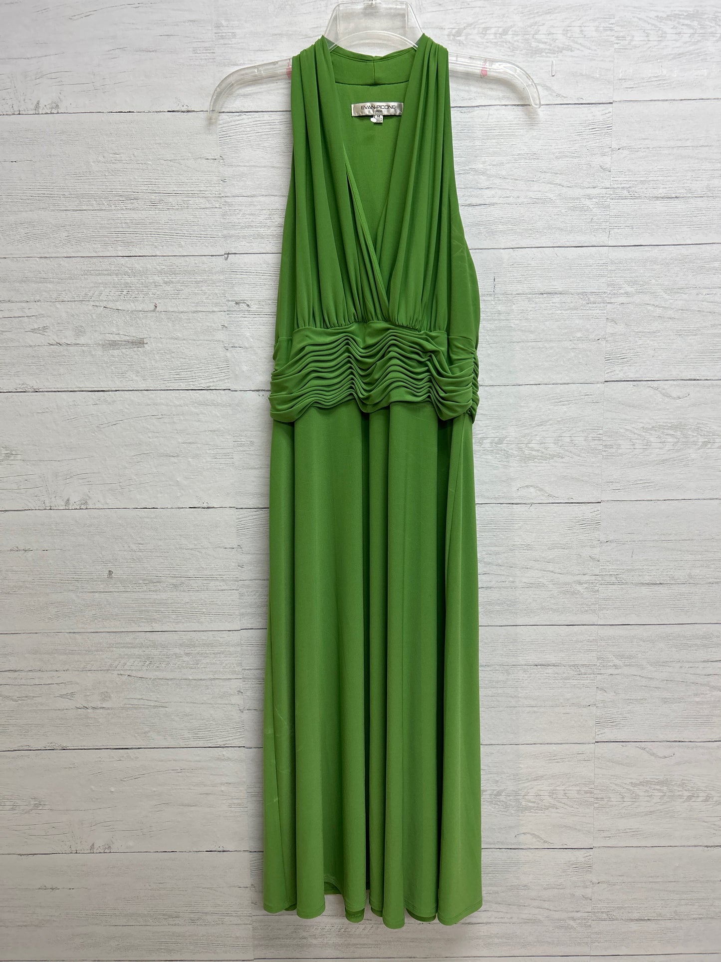 Size 14 Evan Picone Lime Green Dress