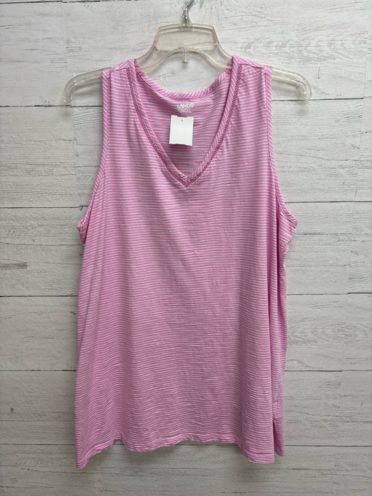 Size 1X Land's End Pink Shirt
