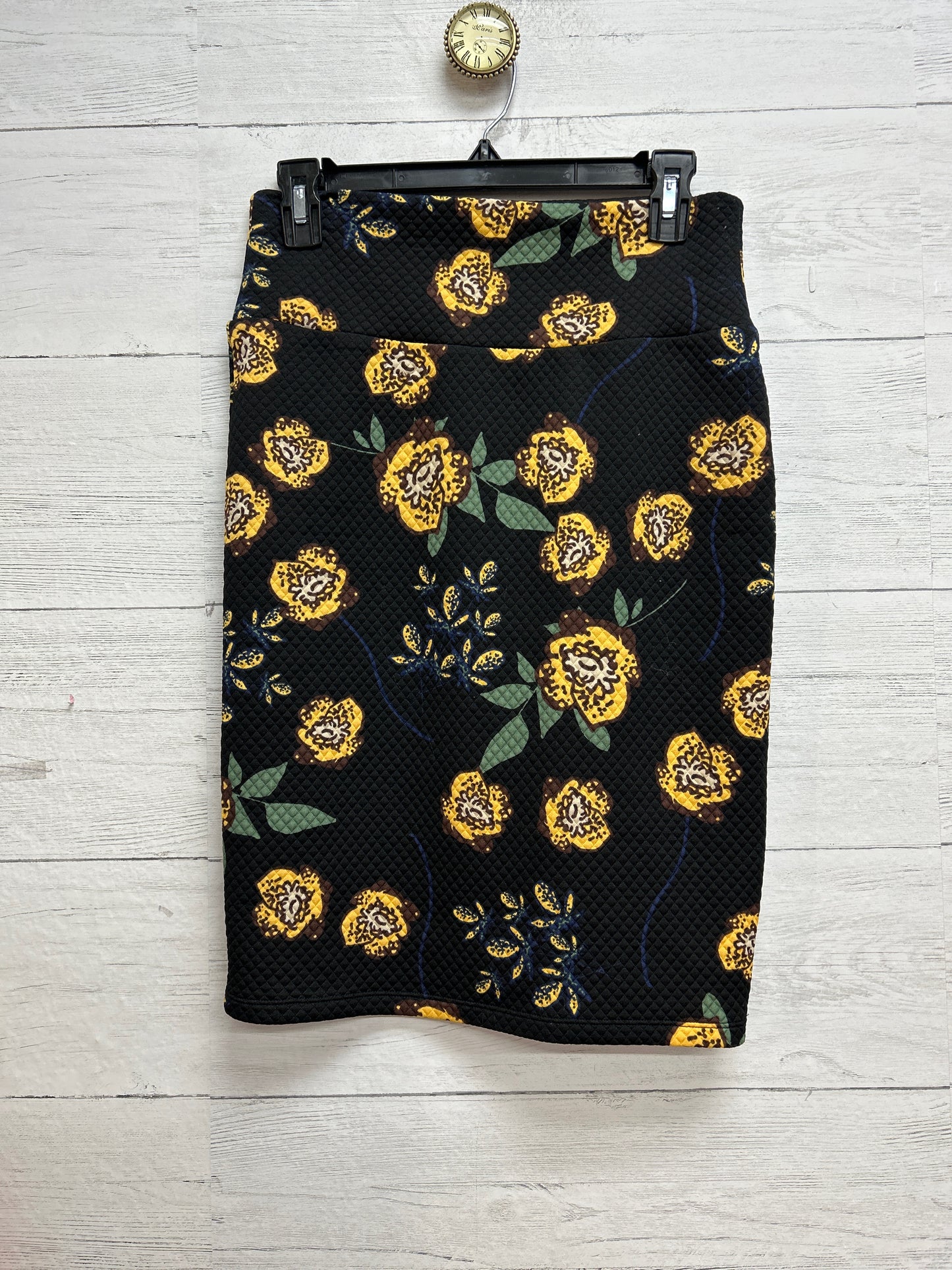 Size XS LuLa Roe yellow/black Skirt