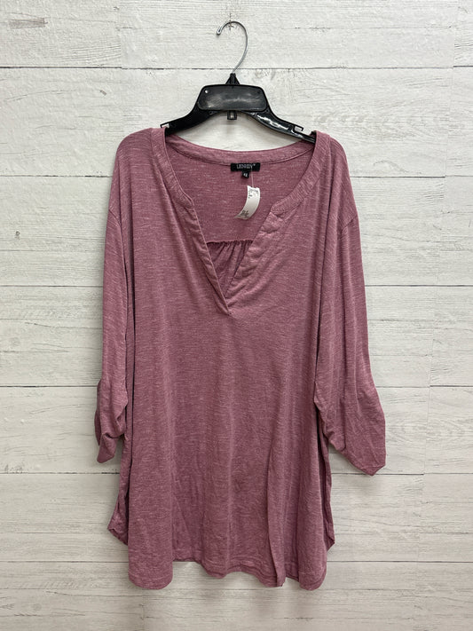 Size 4X LIENRIDY Pink Shirt