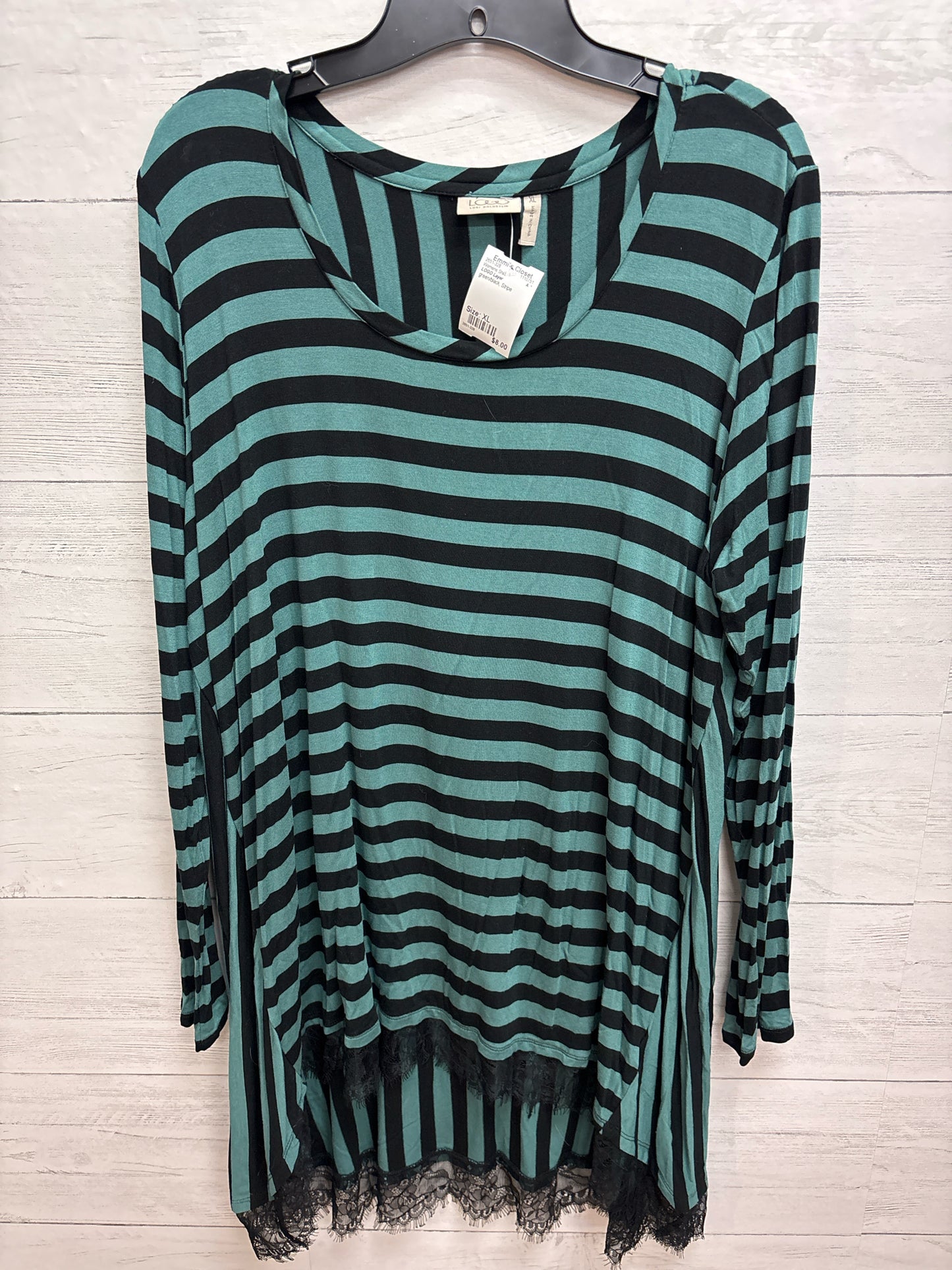 Size XL LOGO Layer green/black Womens Shirt