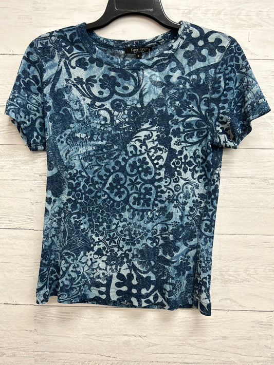 Size L Karen Kane Blue Shirt