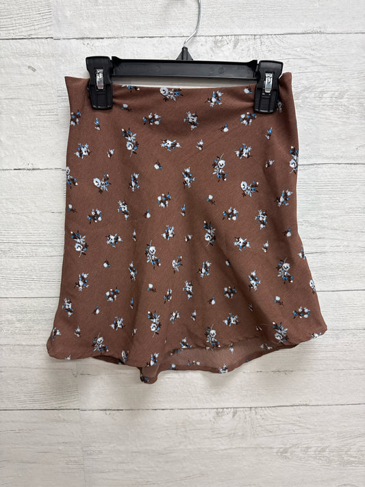 Size 0 Divided Brown Skirt