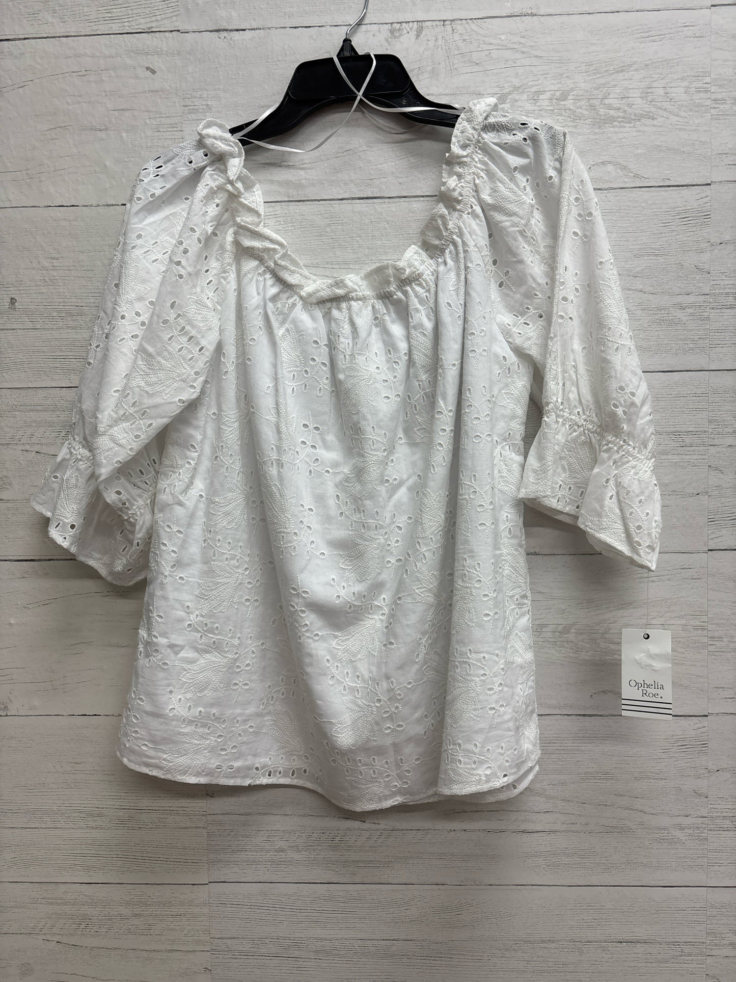 Size 1X OPHELIA ROE White Shirt