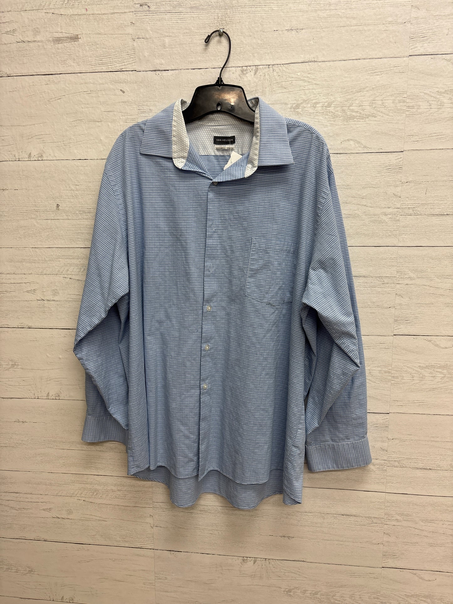 Size 18 Van Heusen Blue Mens Shirt