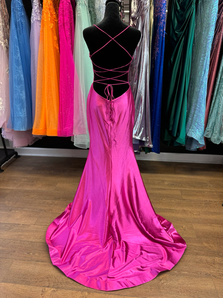 Size 6 Emmi's Elegance Fuschia Gown