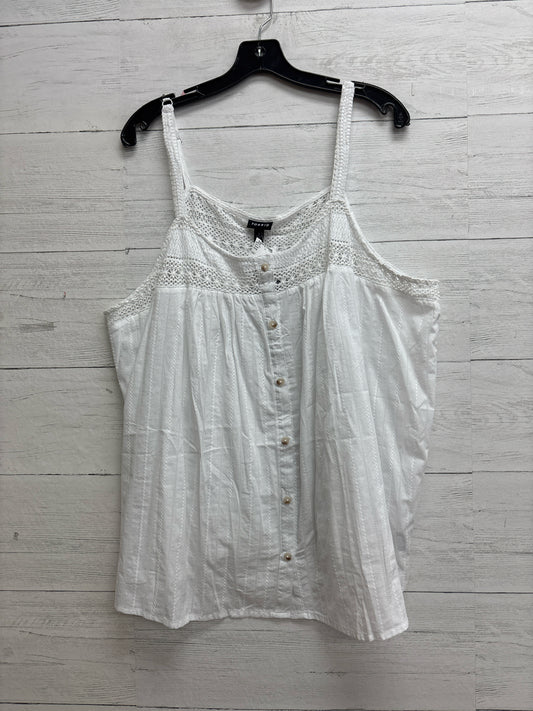 Size 3X Torrid White Tank Top