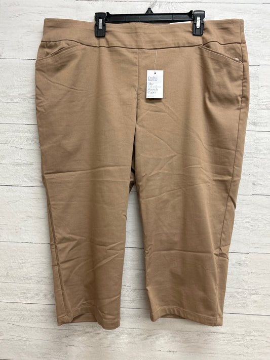 Size 22 Croft & Barrow Khaki Capri