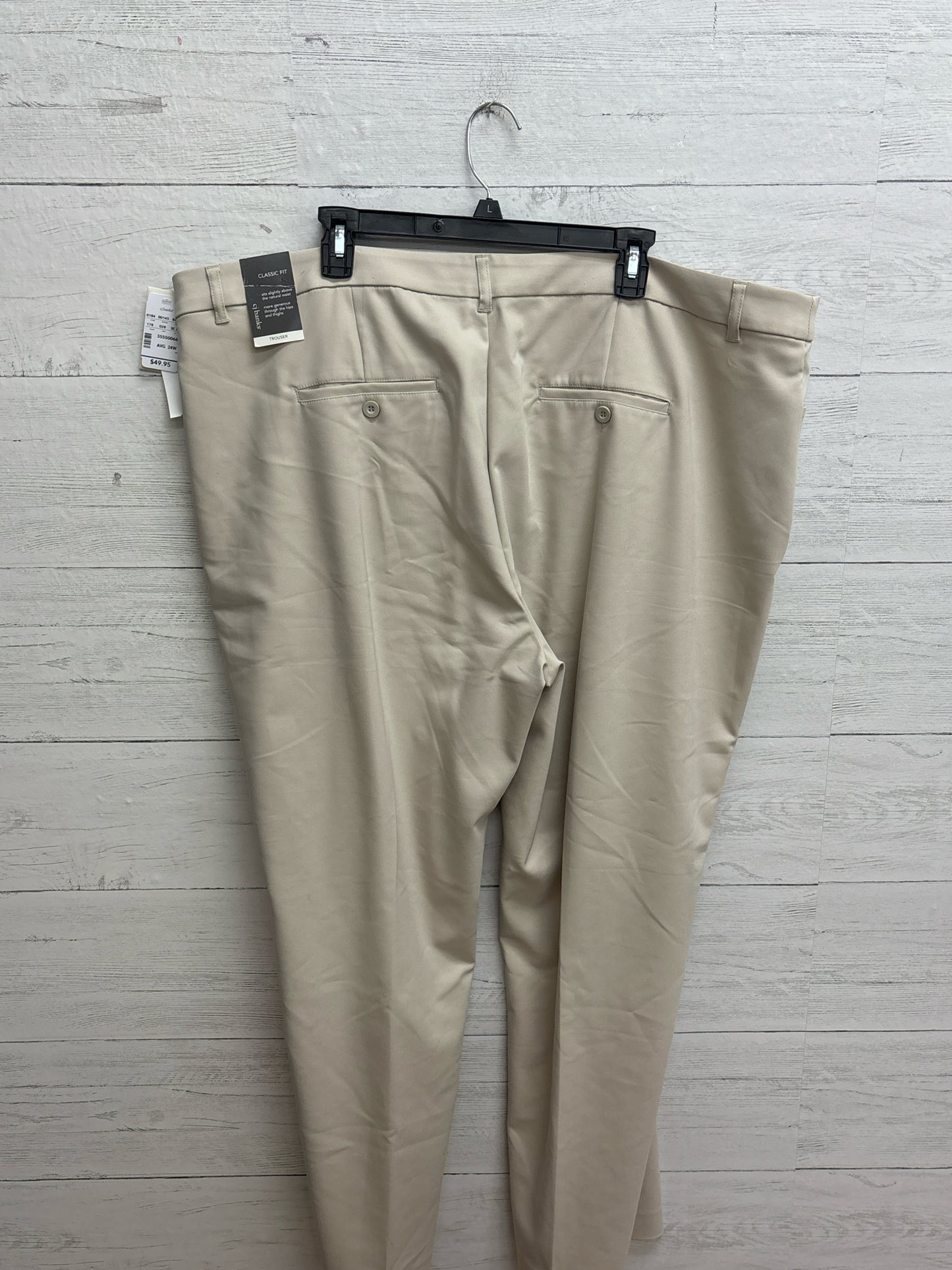 Size 24 CJ Banks Tan Pants