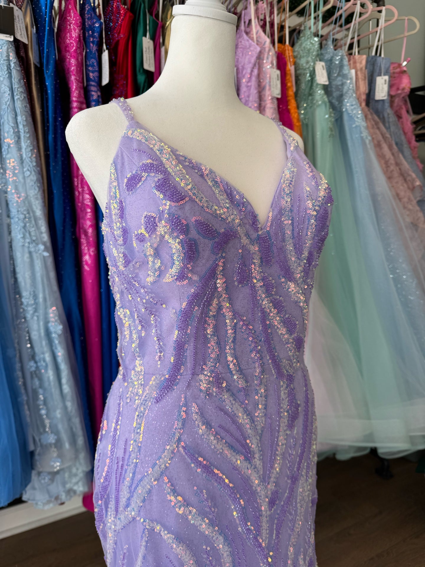 Size 14 Emmi's Elegance Lilac Gown