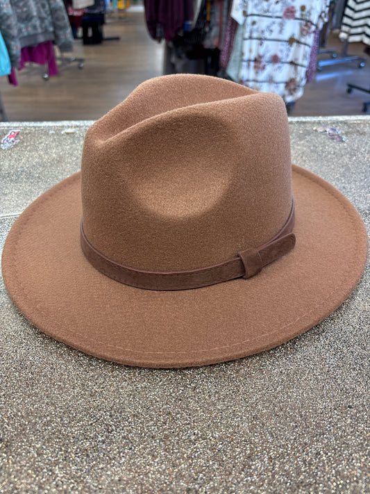 Size NA FEDORA Brown Hat