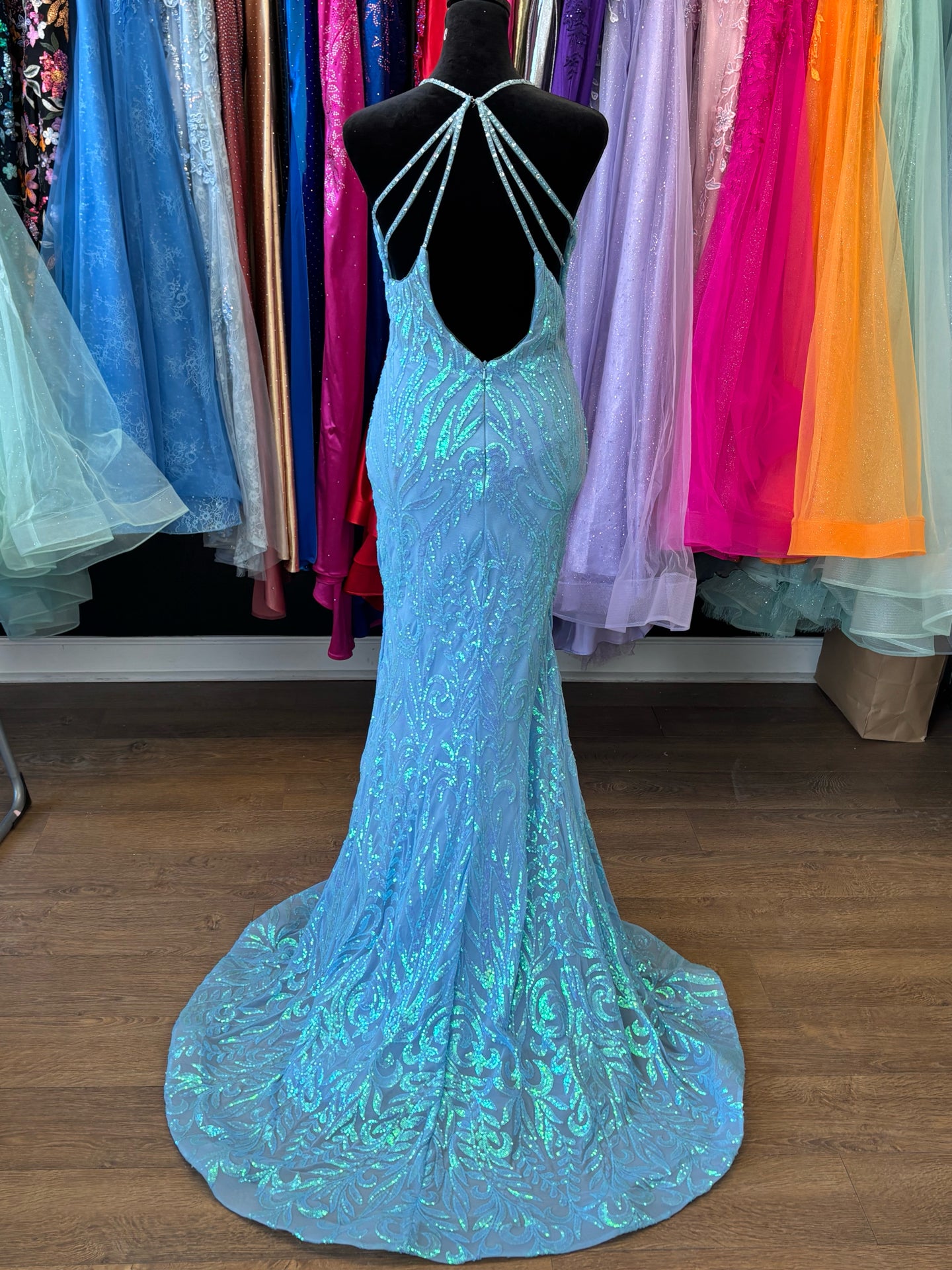 Size 2 Emmi's Elegance Blue Gown