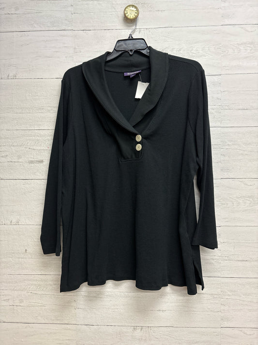 Size 2X Roamans Black Womens Shirt