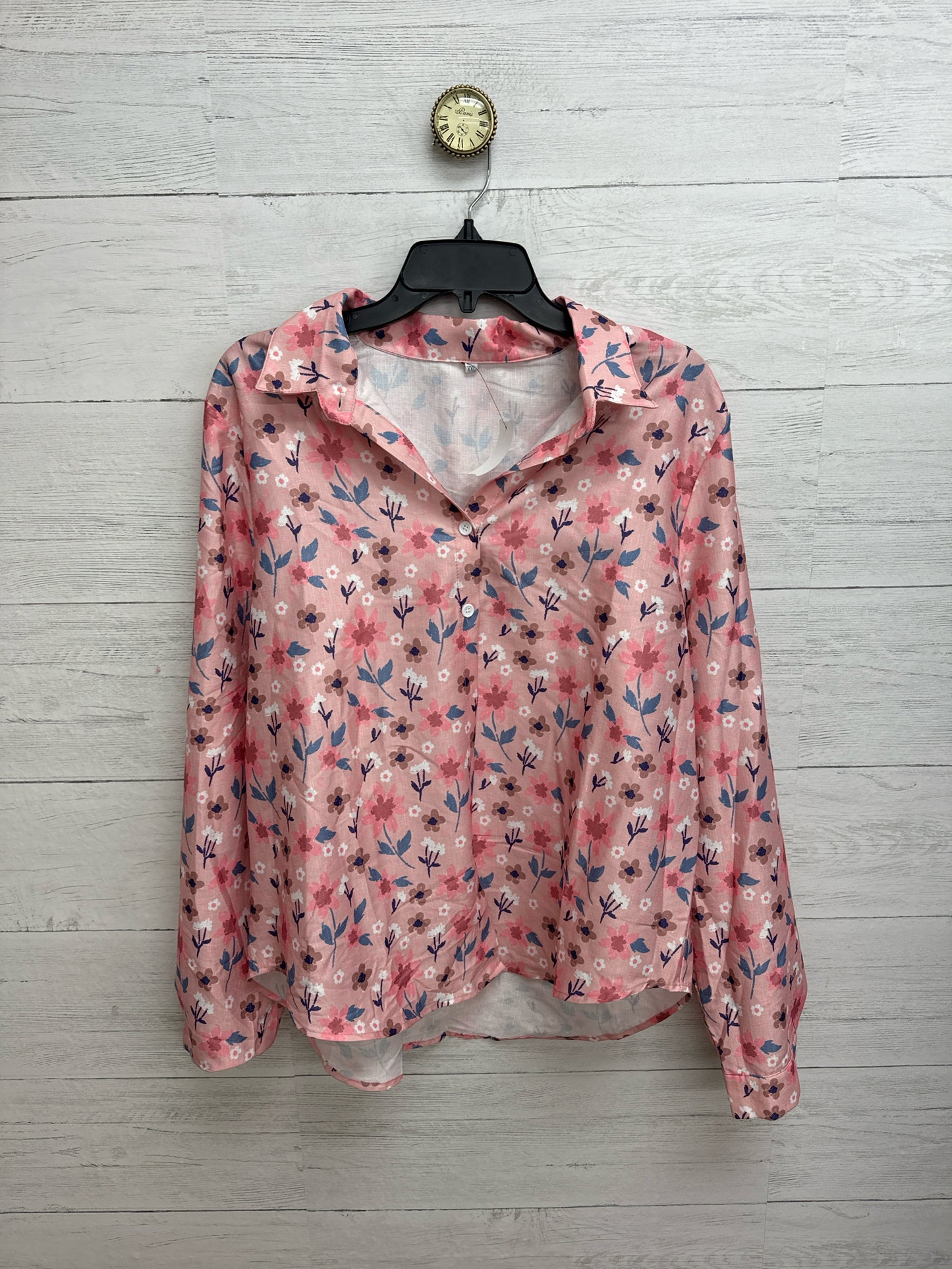 Size XXL blue/pink/purple Shirt