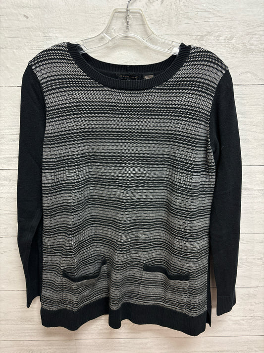 Size S Jeanne Pierre Grey/black Womens Sweater