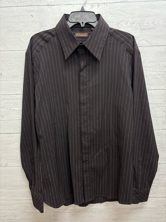 Size XXL 7 Diamonds Dark Brown Mens Shirt