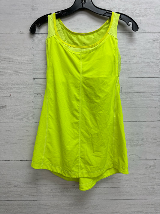 Size 6 LuluLemon Neon green Tank Top